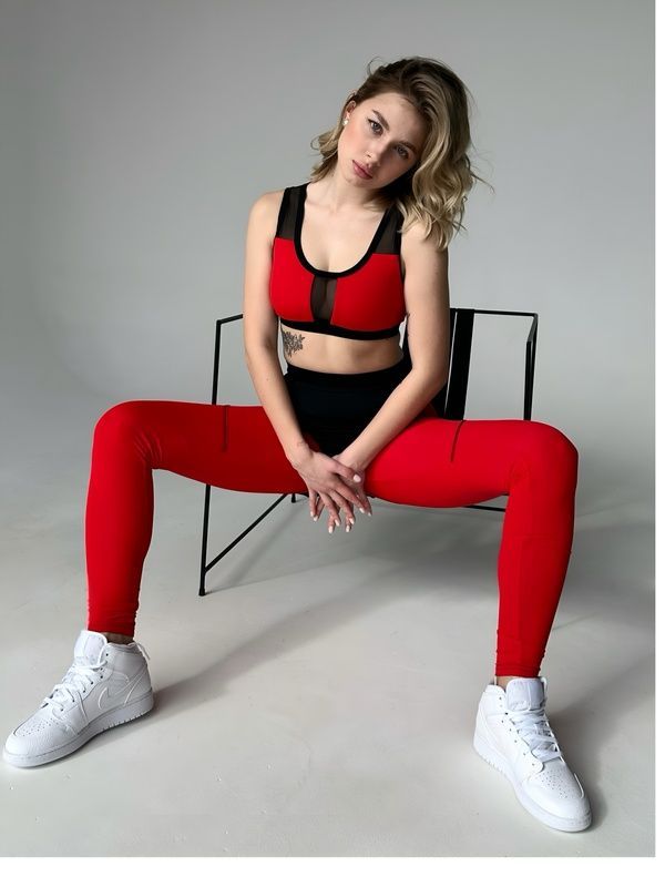 Лосини PUSH-UP+ з моделюючими лініями (Червоний) 1014-2920-red-xs фото Лосини PUSH-UP+ з моделюючими лініями (Червоний) 1014-2920-red-xs фото