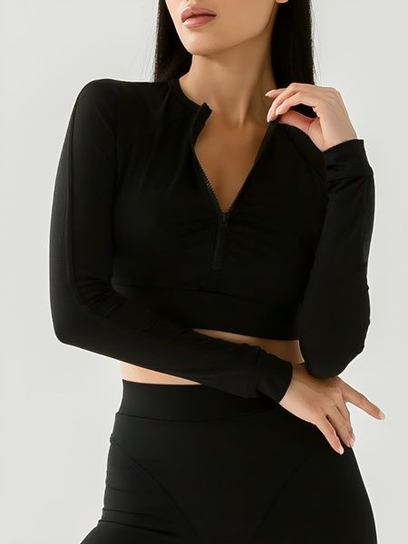 Топ-рашгард Onyx на блискавці (Чорний) 3074-0029-black-xs фото